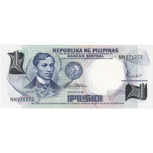 Filipine, 
  
  1 Piso, 
  
  UNC(65-70)