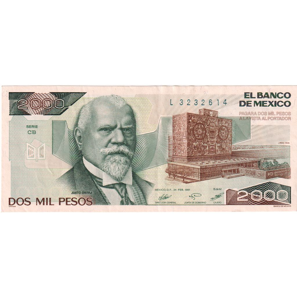 Mexic, 
  
  2000 de pesos, 
  
  24-02-1987