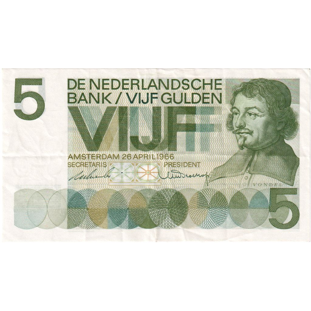 Olanda, 
  
  5 Gulden, 
  
  26-04-1966