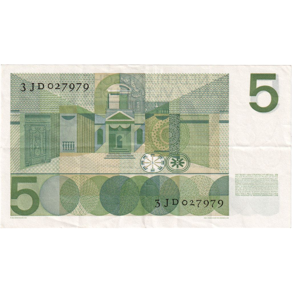 Olanda, 
  
  5 Gulden, 
  
  26-04-1966