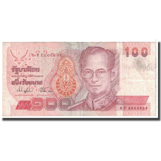 bancnota, 
  
  Tailanda, 
  
  100 Baht