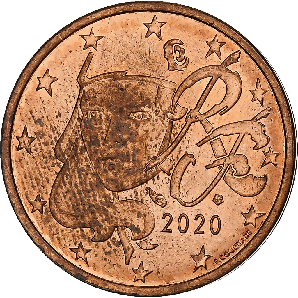 Franţa, 
  
  2 cenți de euro, 
  
  2020