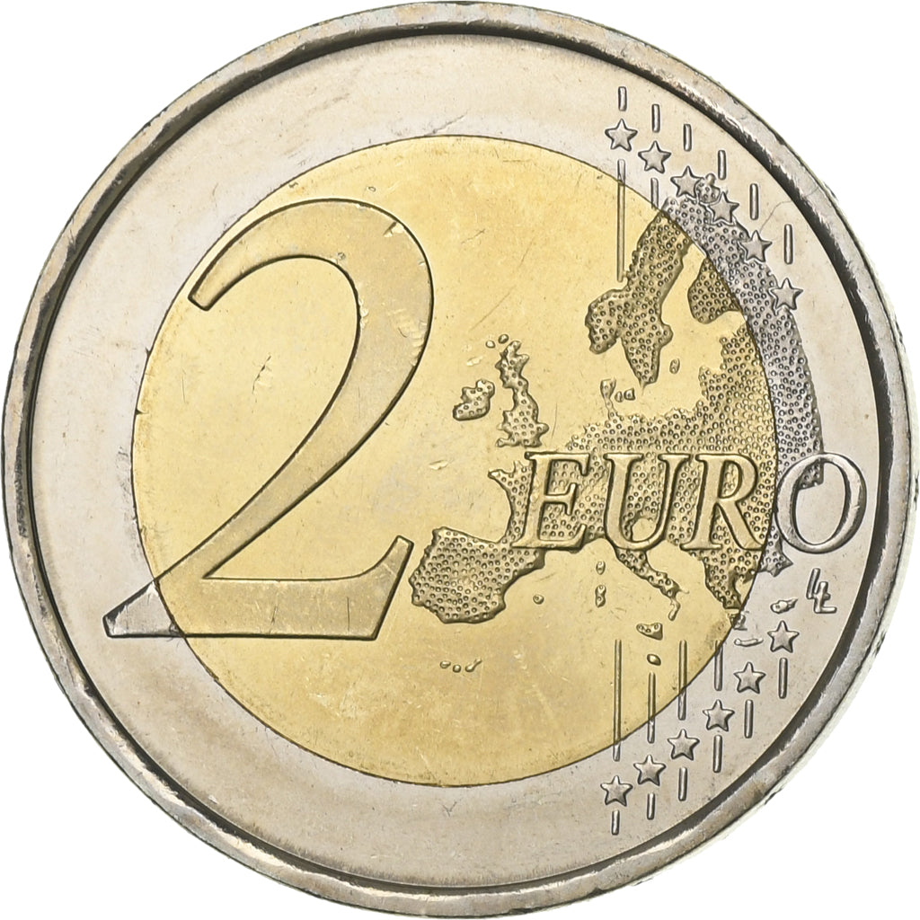 Spania, 
  
  2 euro, 
  
  30 ans Drapeau européen