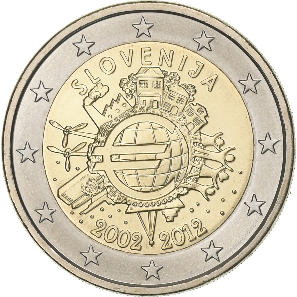 Slovenia, 
  
  2 euro, 
  
  2012