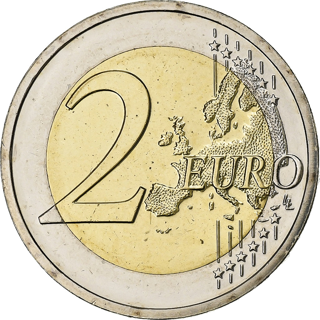 Olanda, 
  
  2 euro, 
  
  Drapeau european