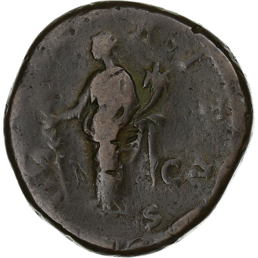 Faustina a II-a, 
  
  Sestertius, 
  
  161-176