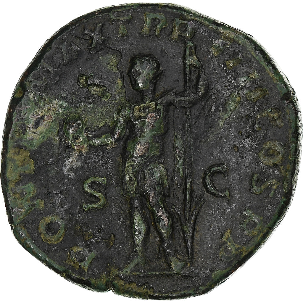 Severus Alexandru, 
  
  Sestertius, 
  
  225