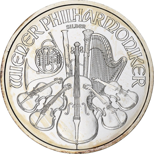 Austria, 
  
  1-1/2 euro / 1 oz, 
  
  Orchestra Filarmonicii