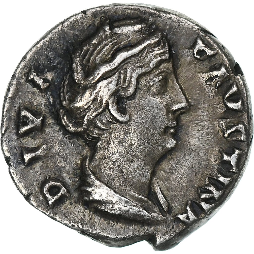 Diva Faustina I, 
  
  Denariu, 
  
  141