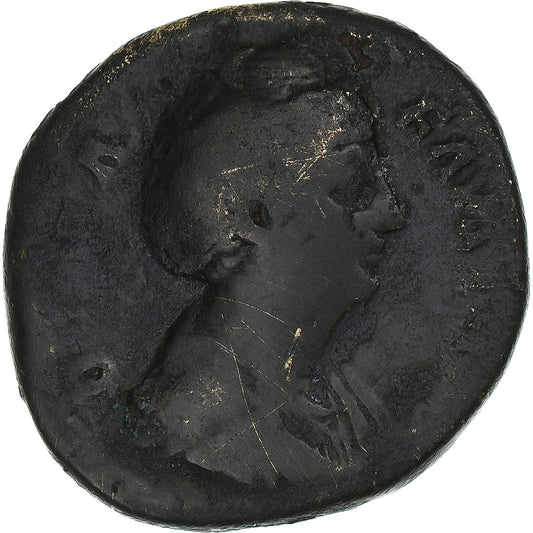 Diva Faustina I, 
  
  Sestertius, 
  
  141