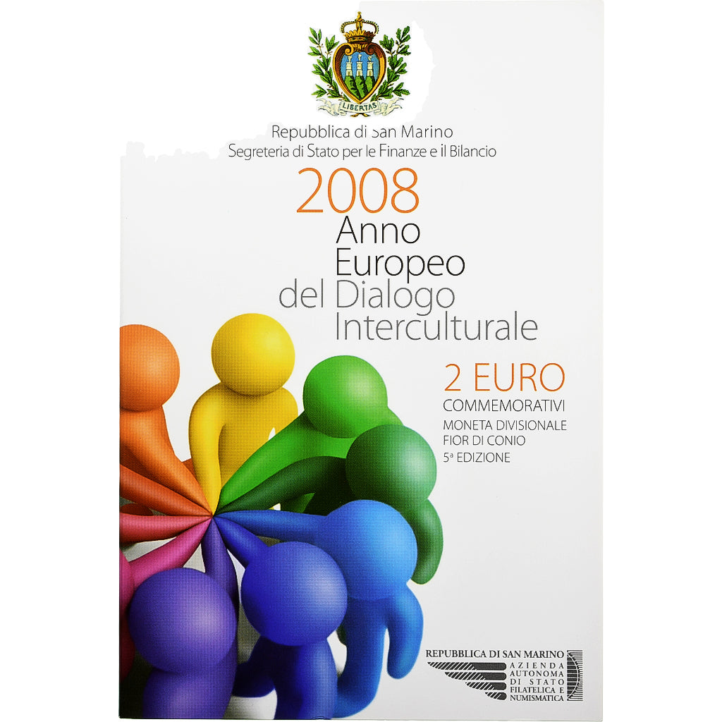 San Marino, 
  
  2 euro, 
  
  Anno Europeo del dialogo interculturale