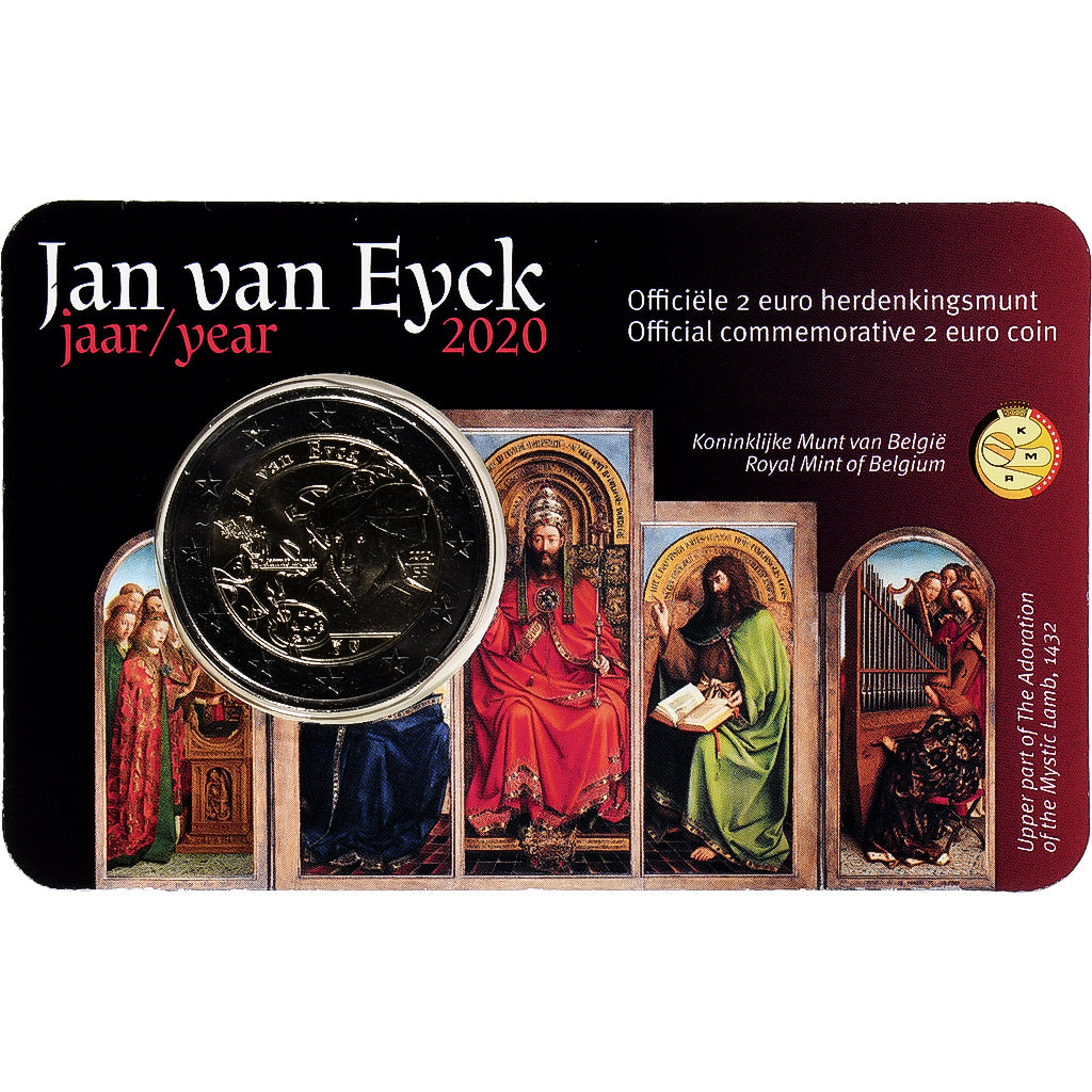 Belgia, 
  
  2 euro, 
  
  Jan Van Eyck