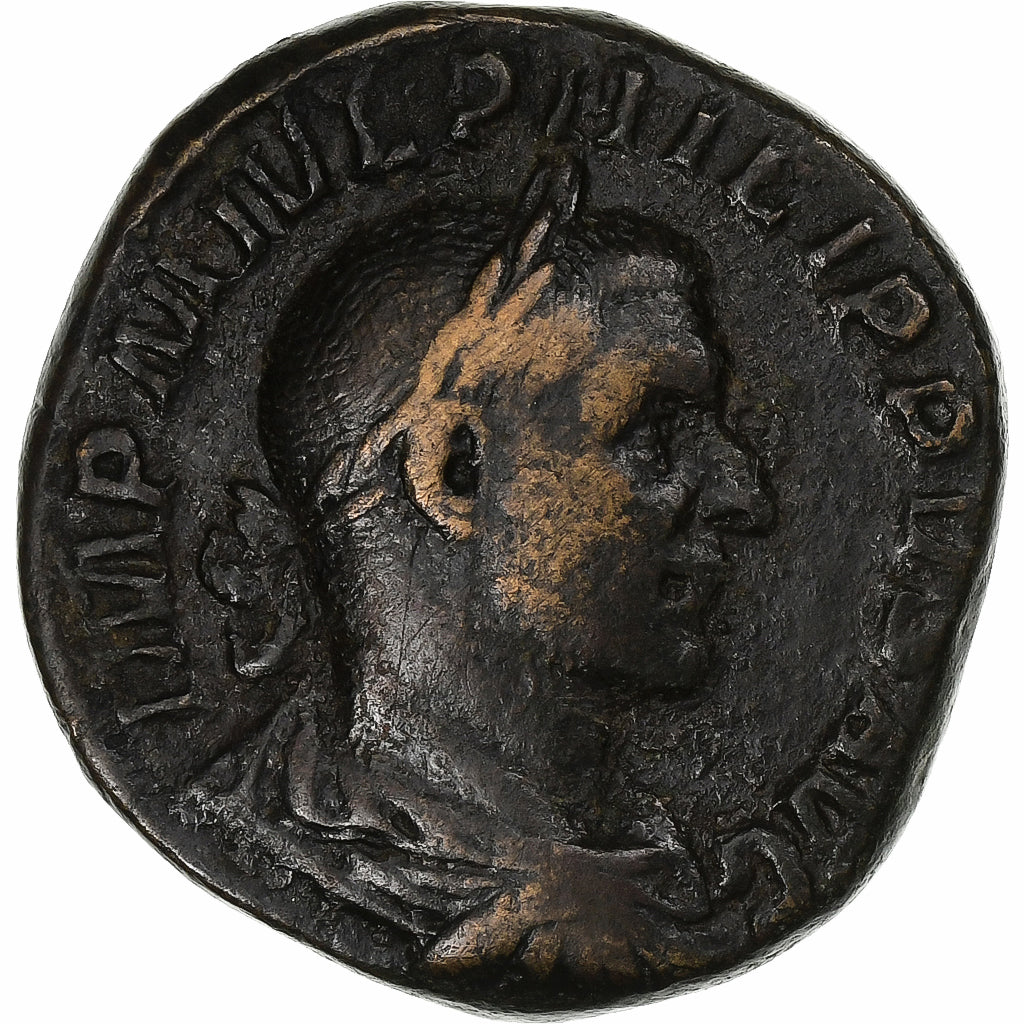 Filip I, 
  
  Sestertius, 
  
  244-249