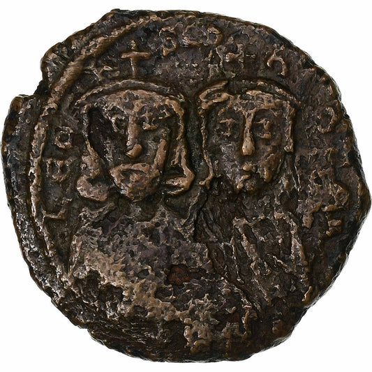 Leon al V-lea cu Constantin, 
  
  Follis, 
  
  813-820