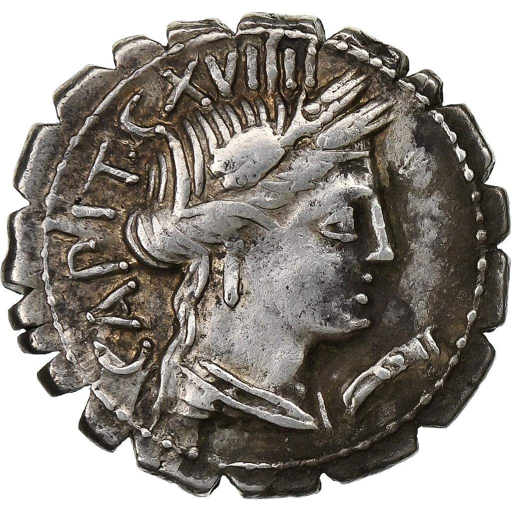 Maria, 
  
  Denarius Serratus, 
  
  81 î.Hr