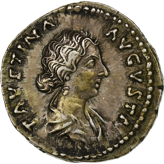 Faustina a II-a, 
  
  Denariu, 
  
  161-176