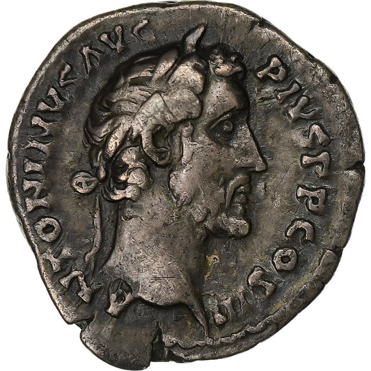 Antoninus Pius, 
  
  Denariu, 
  
  140-143