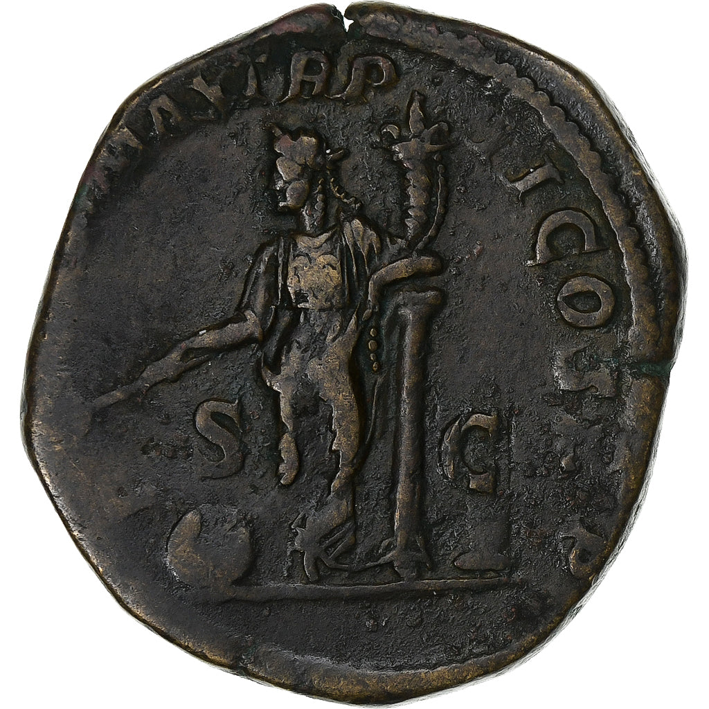 Severus Alexandru, 
  
  Sestertius, 
  
  223