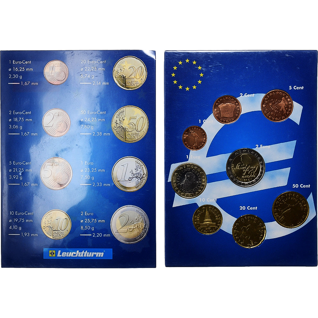 Slovenia, 
  
  Set 1 ct. - 2 euro, 
  
  2002