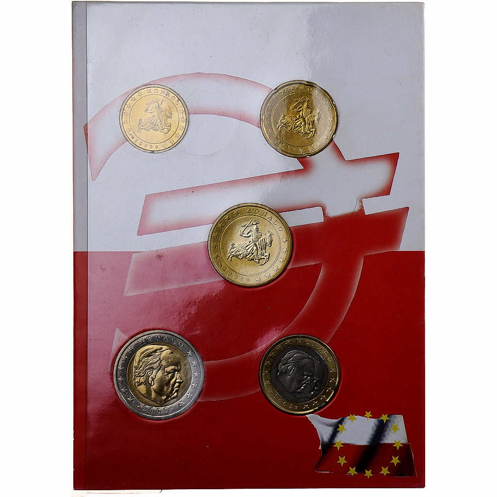 Monaco, 
  
  Rainier III și Albert, 
  
  Coffret 10 c. - 2 euro