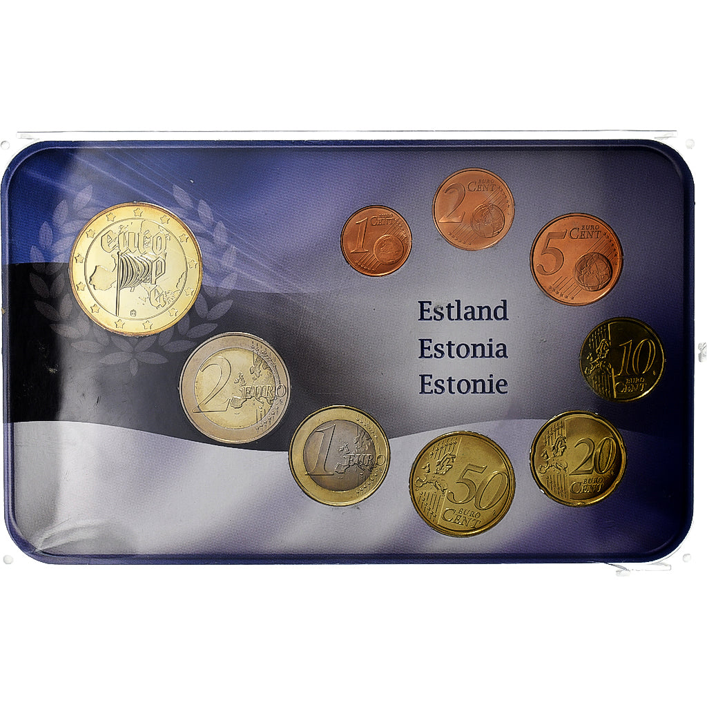 Estonia, 
  
  Set 1 ct. - 2 euro + token, 
  
  A 10-a aniversare - introducerea euro