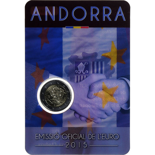 Andorra, 
  
  2 euro, 
  
  25ème anniversaire de l'accord douanier avec l'UE