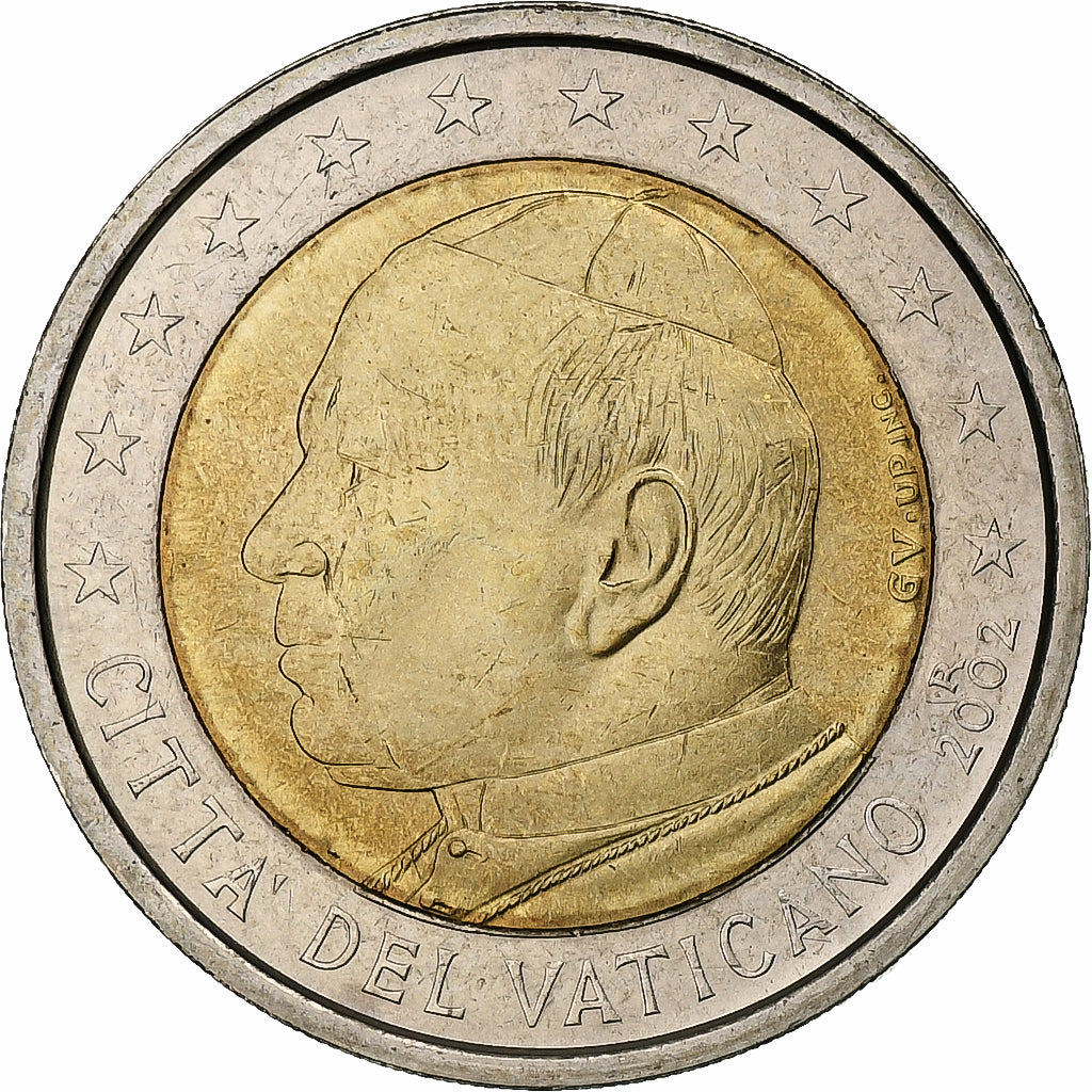 Vatican, 
  
  Jean-Paul al II-lea, 
  
  2 euro