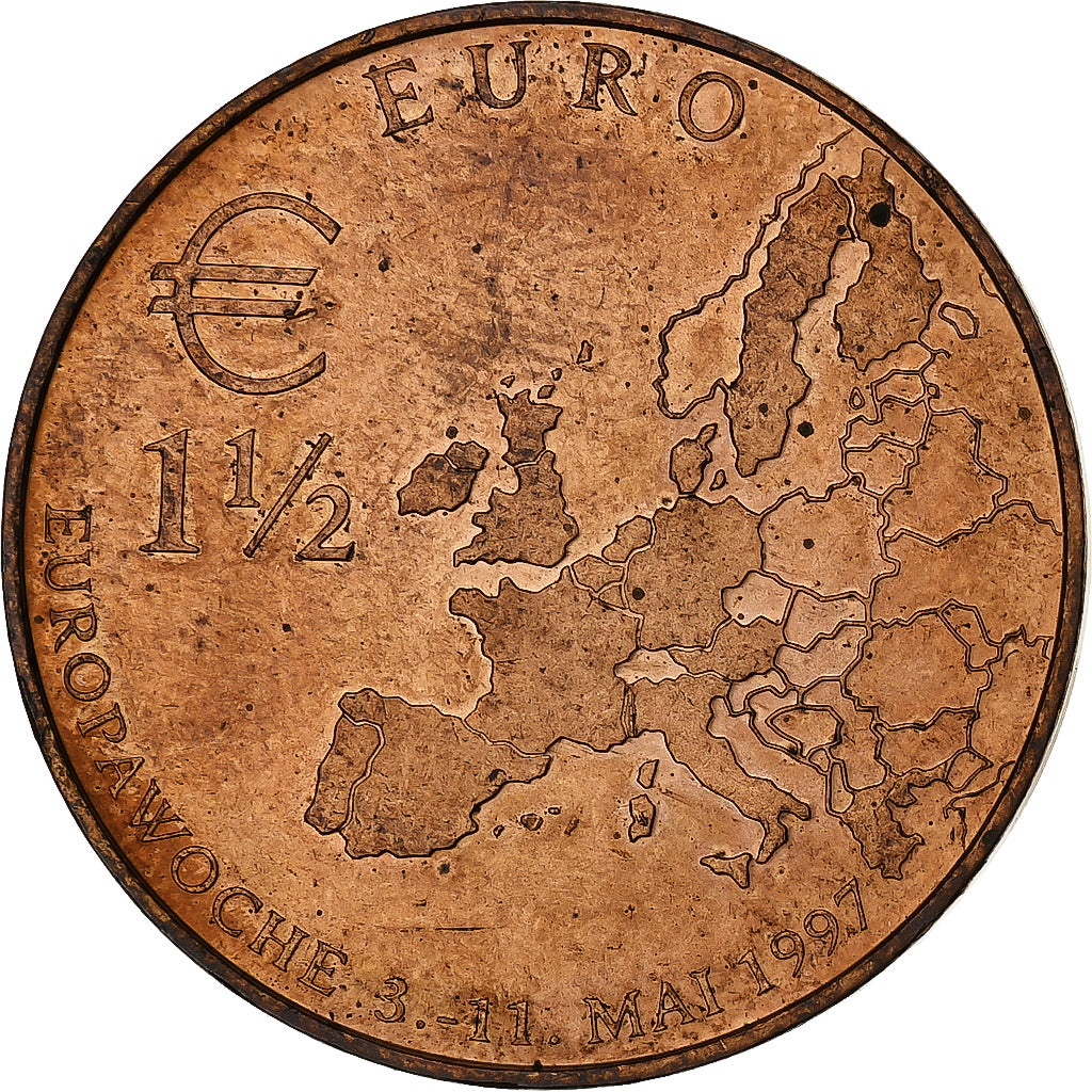 Germania, 
  
  1-1/2 euro, 
  
  1997