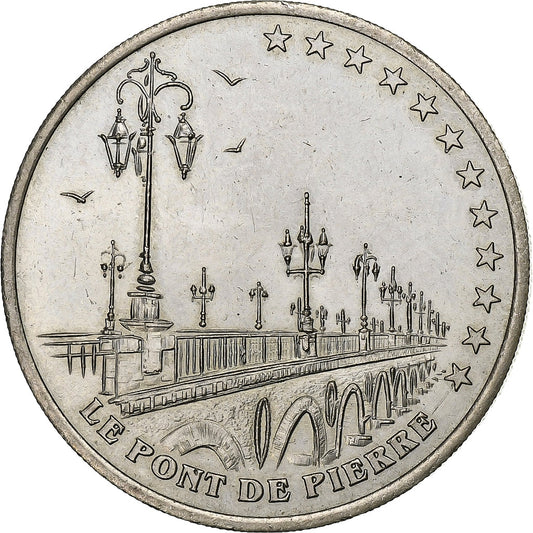 Franţa, 
  
  2 euro de Bordeaux, 
  
  Le pont de pierre