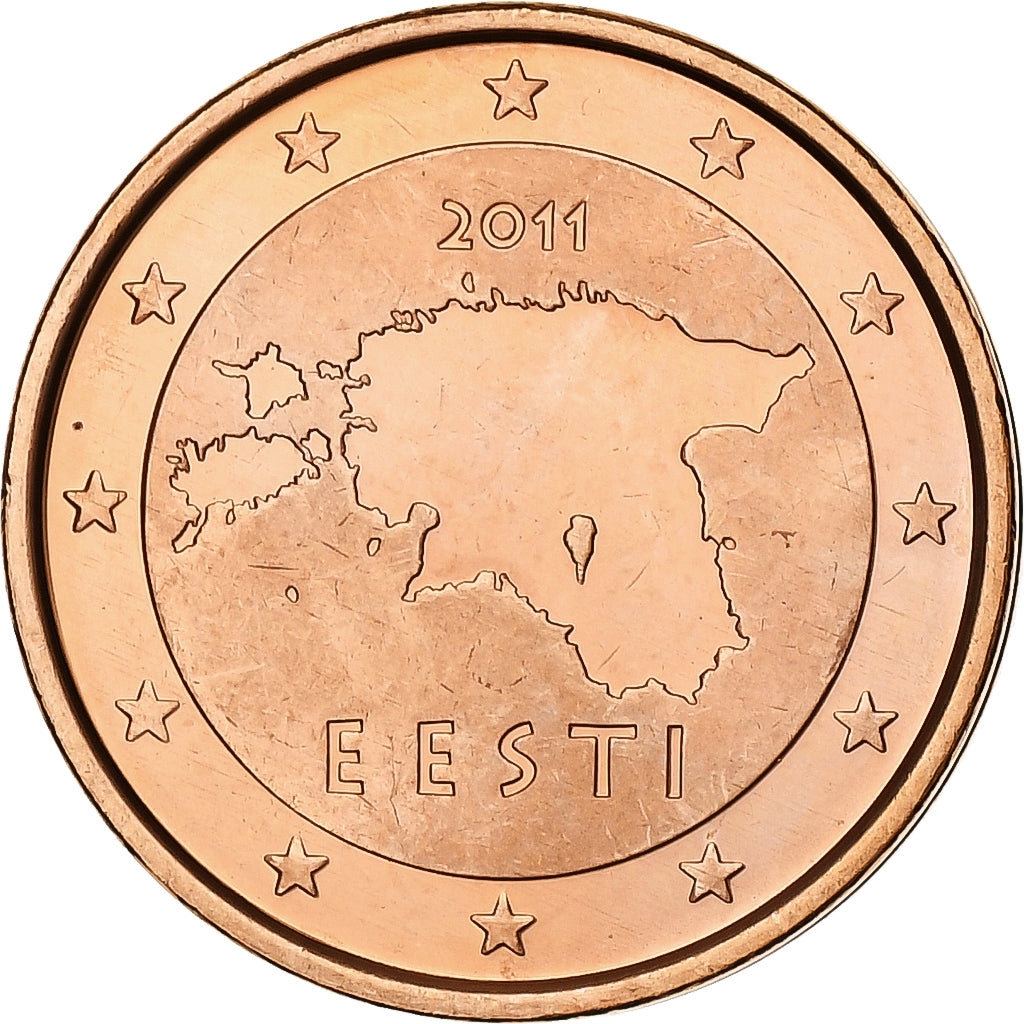 Estonia, 
  
  2 cenți de euro, 
  
  BU