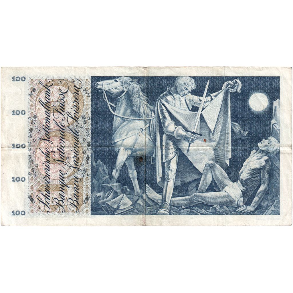 Elveţia, 
  
  100 Franken, 
  
  1967-06-30