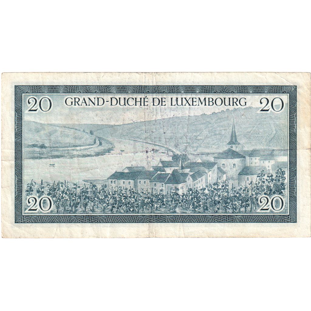 Luxemburg, 
  
  20 de franci, 
  
  VF(30-35)