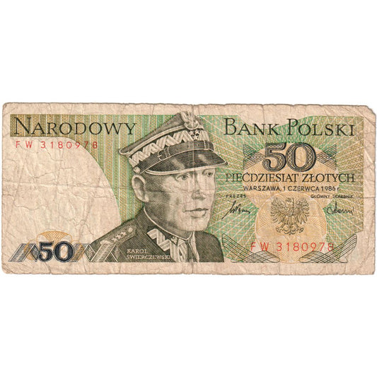 Polonia, 
  
  50 de zlotici, 
  
  1986-06-01