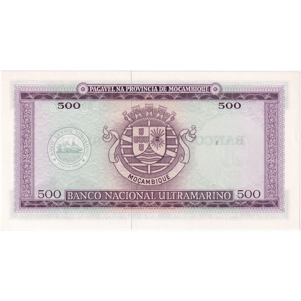 Mozambic, 
  
  500 de escudo, 
  
  22-03-1967