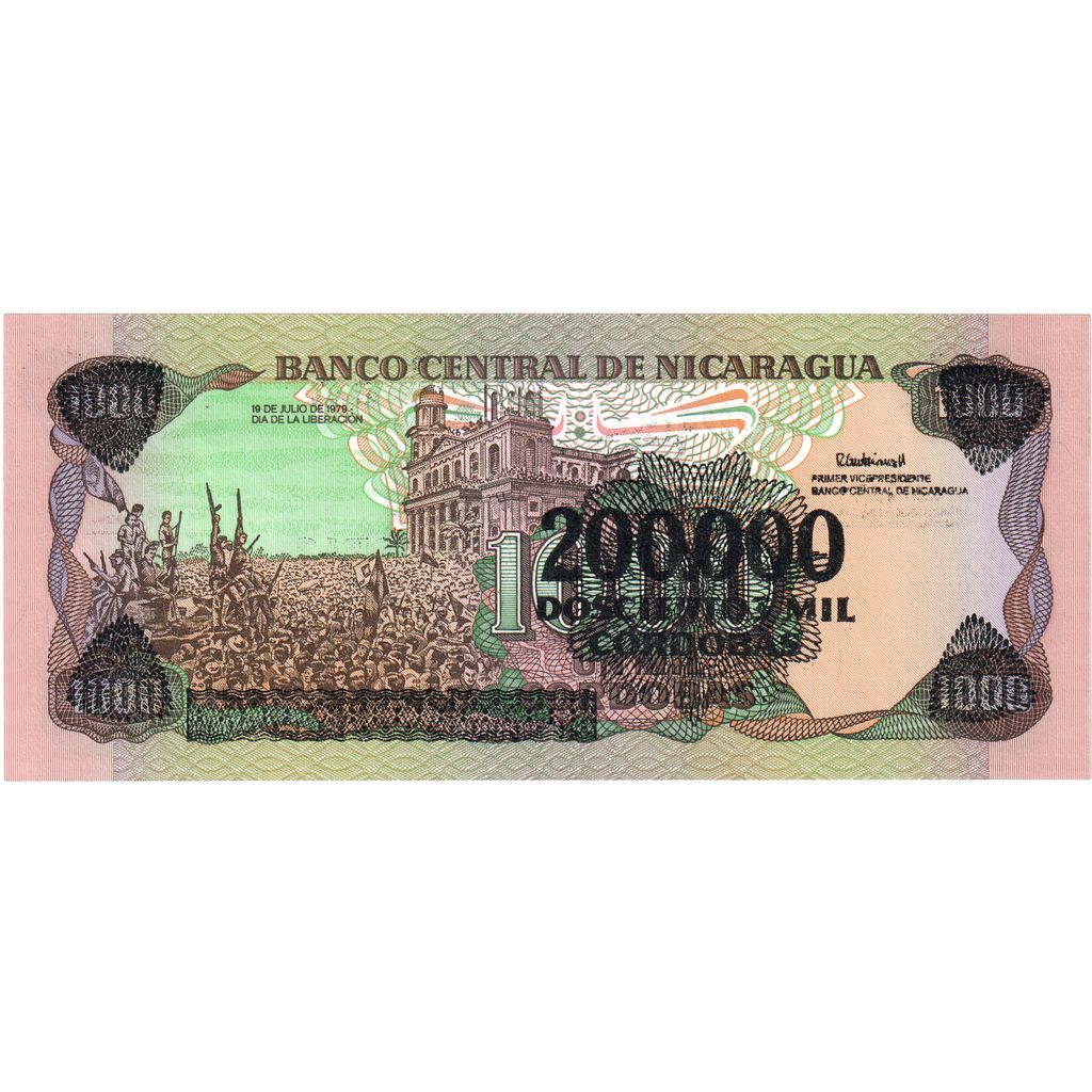 Nicaragua, 
  
  200, 
  
  000 Córdobas pe 1000 Córdobas