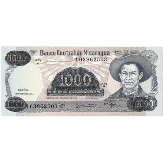 bancnota, 
  
  Nicaragua, 
  
  500