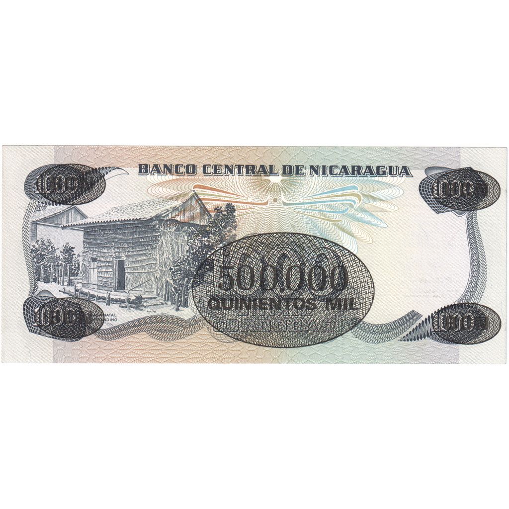 bancnota, 
  
  Nicaragua, 
  
  500