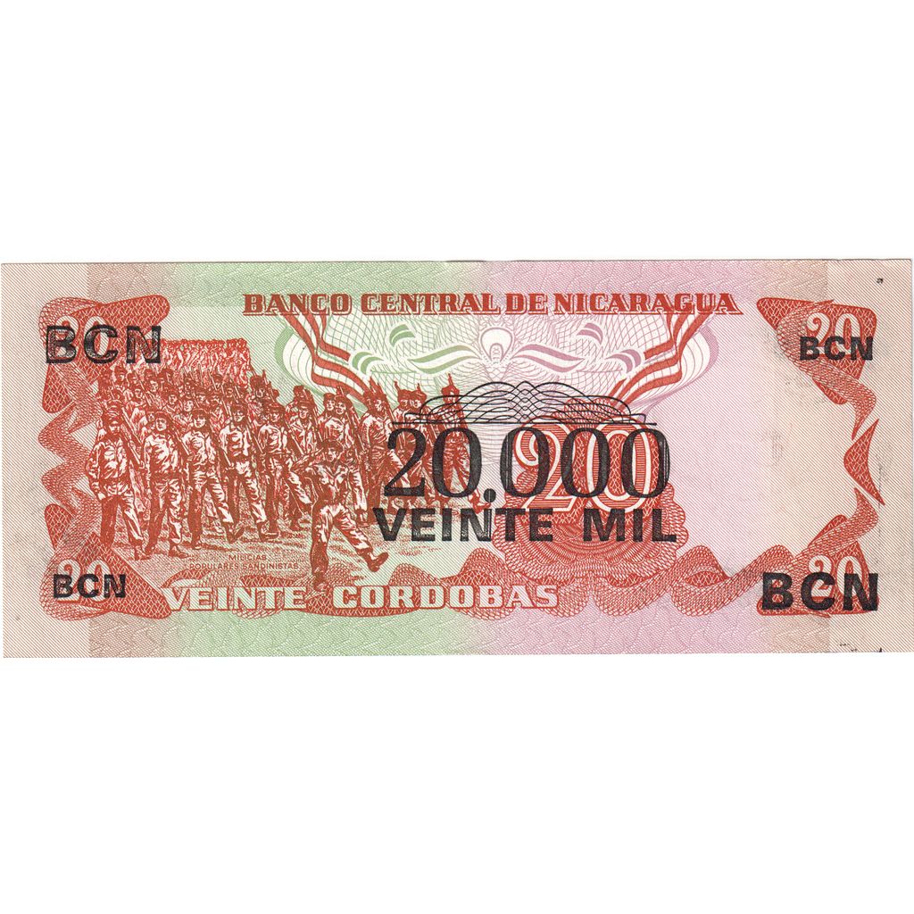 bancnota, 
  
  Nicaragua, 
  
  20