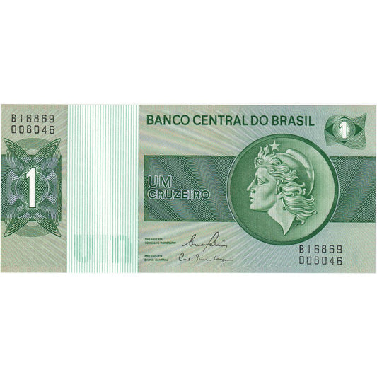 Brazilia, 
  
  1 Cruzeiro, 
  
  KM:191Ab