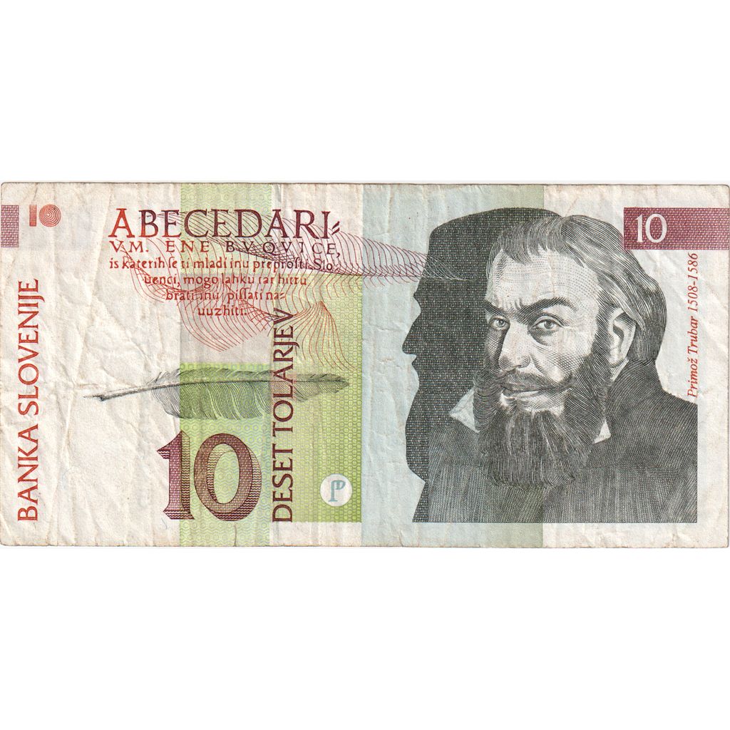 Slovenia, 
  
  10 Tolarjev, 
  
  15-01-1992