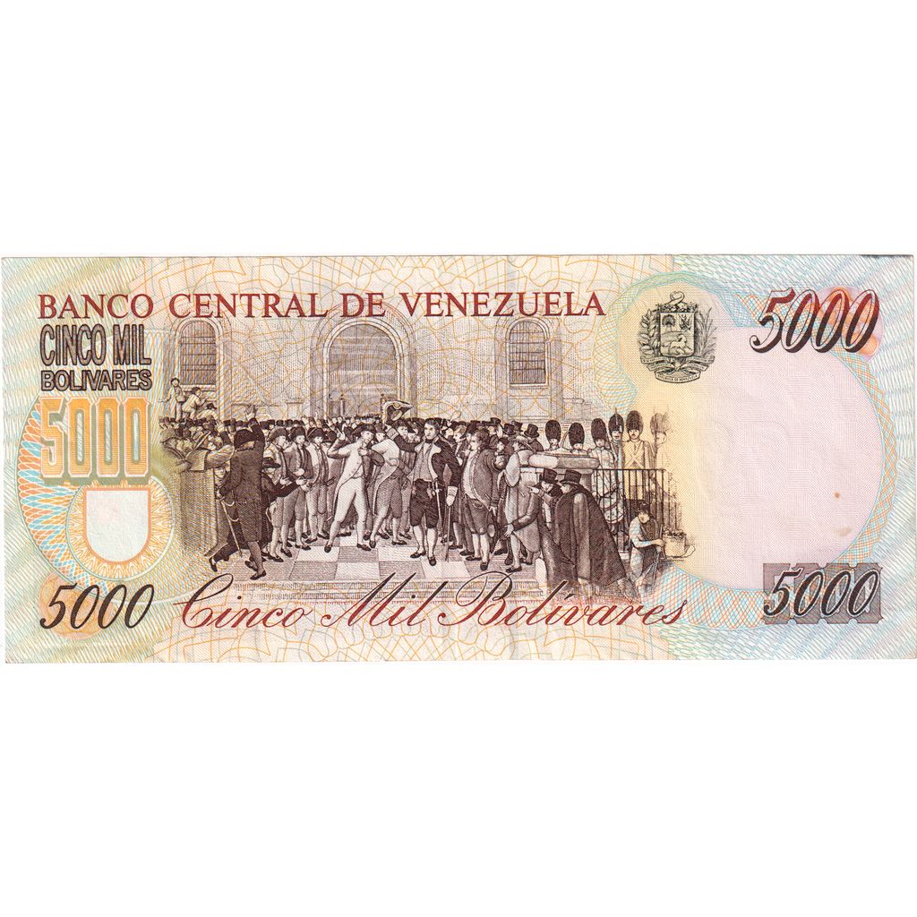 Venezuela, 
  
  5000 bolivar, 
  
  16-06-1997