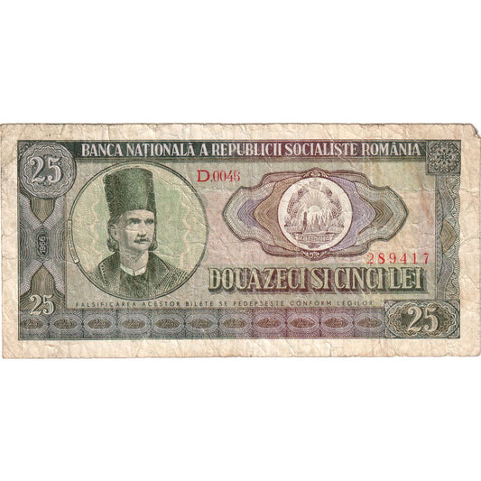 România, 
  
  25 lei, 
  
  VF(20-25)