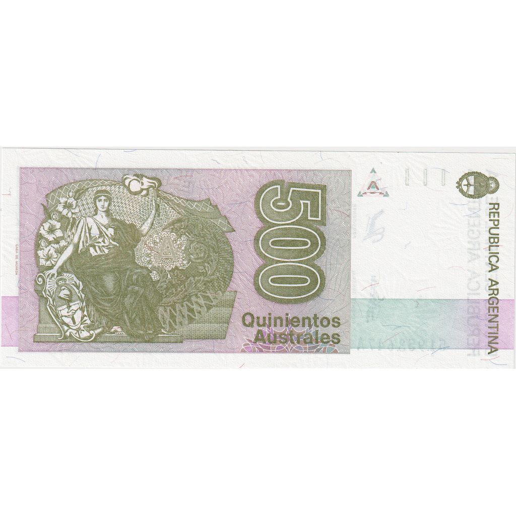 Argentina, 
  
  500 de australi, 
  
  UNC(65-70)