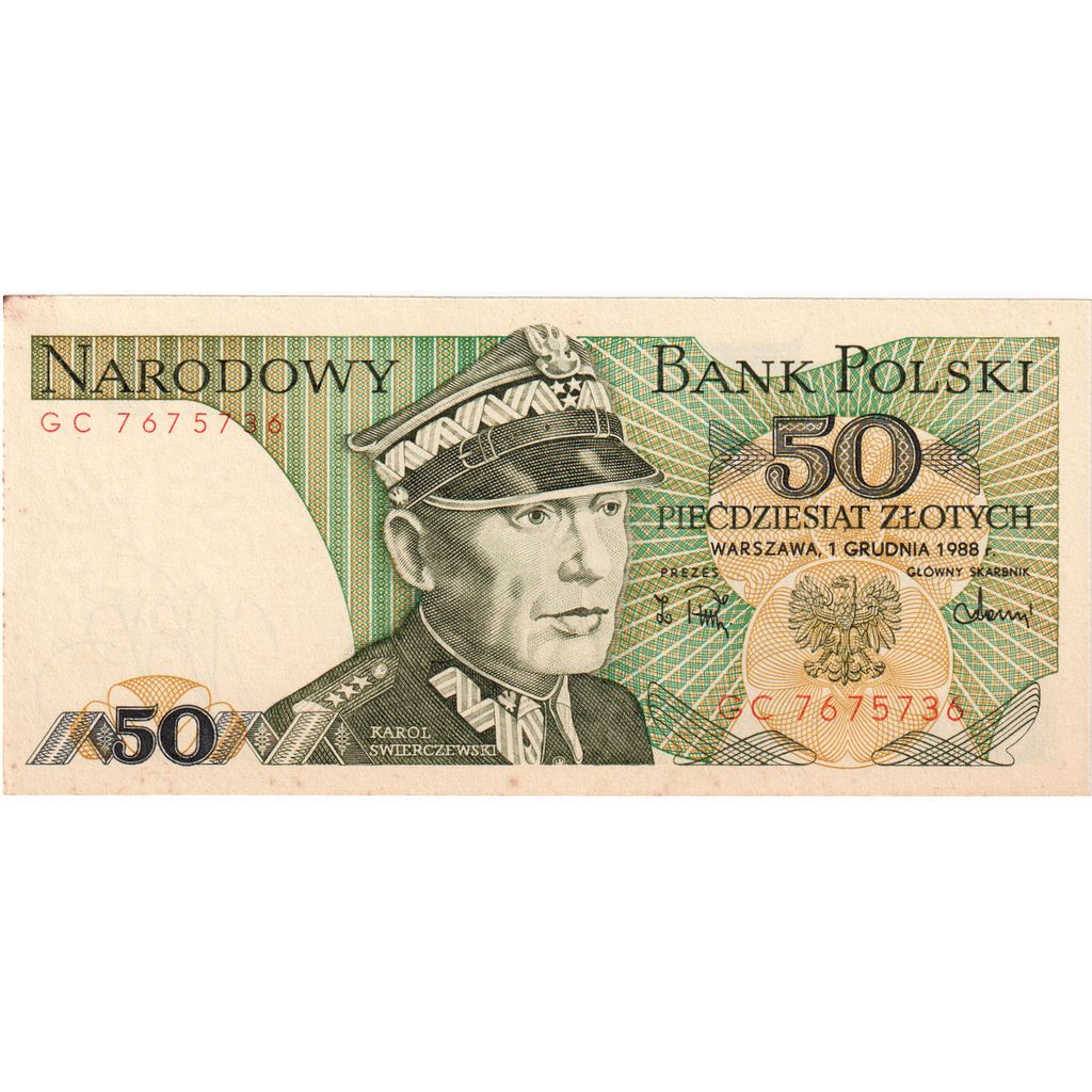 Polonia, 
  
  50 de zlotici, 
  
  1988-06-01