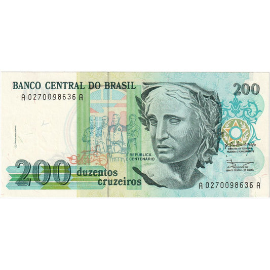 Brazilia, 
  
  200 de Cruzeiros, 
  
  UNC(65-70)