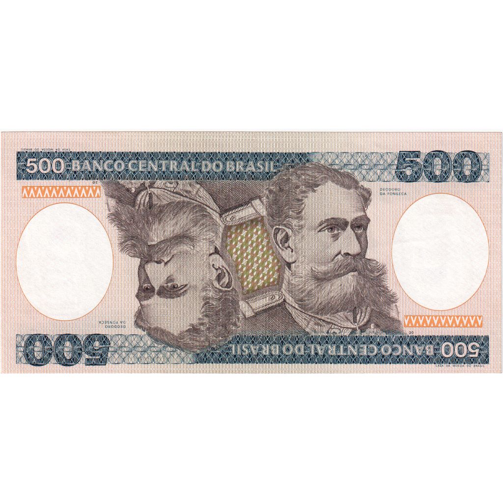 Brazilia, 
  
  500 de Cruzeiros, 
  
  KM: 200b