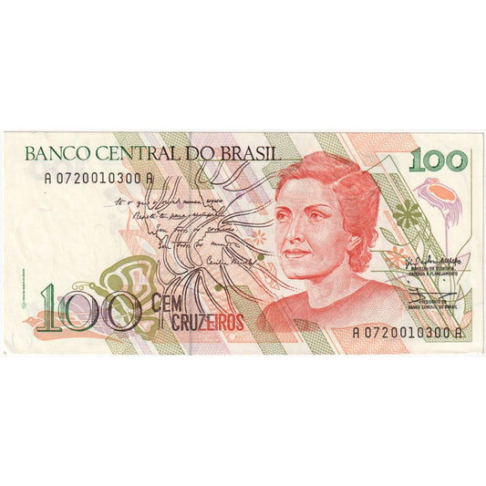 Brazilia, 
  
  100 de Cruzeiros, 
  
  UNC(65-70)