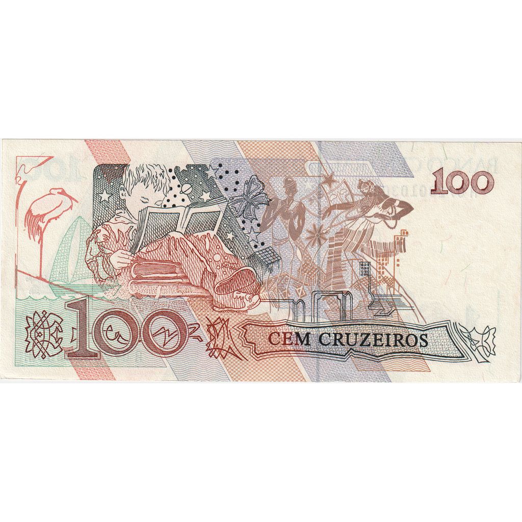 Brazilia, 
  
  100 de Cruzeiros, 
  
  UNC(65-70)