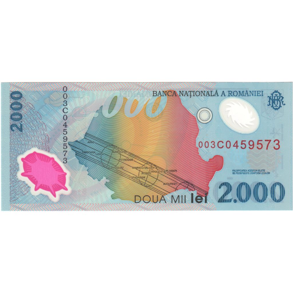 bancnota, 
  
  România, 
  
  2000 lei