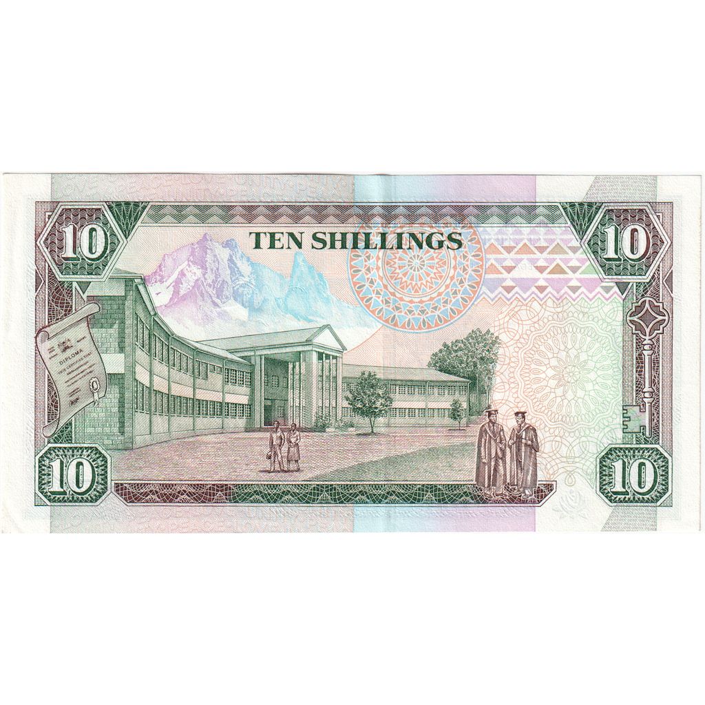 Kenya, 
  
  10 șilingi, 
  
  UNC(65-70)